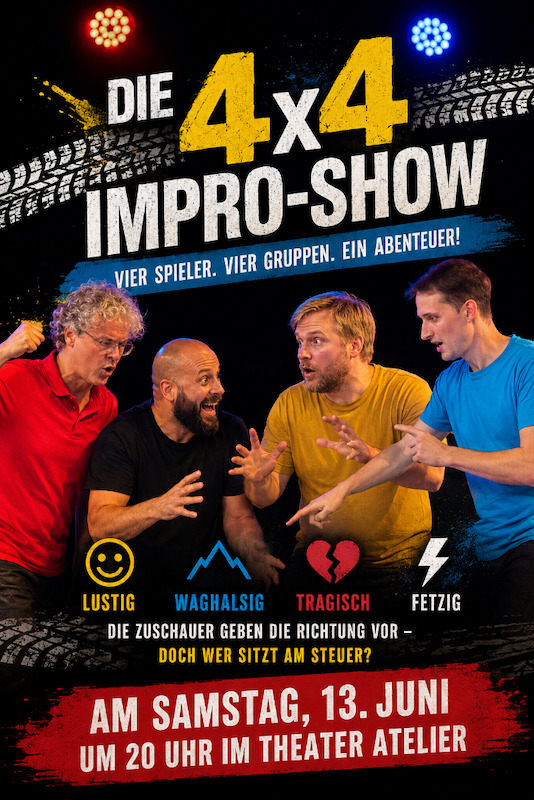 Jeanny Rouge lädt ein. Zeit für alle | Stuttgart improvisiert | Theater Atelier Stuttgart